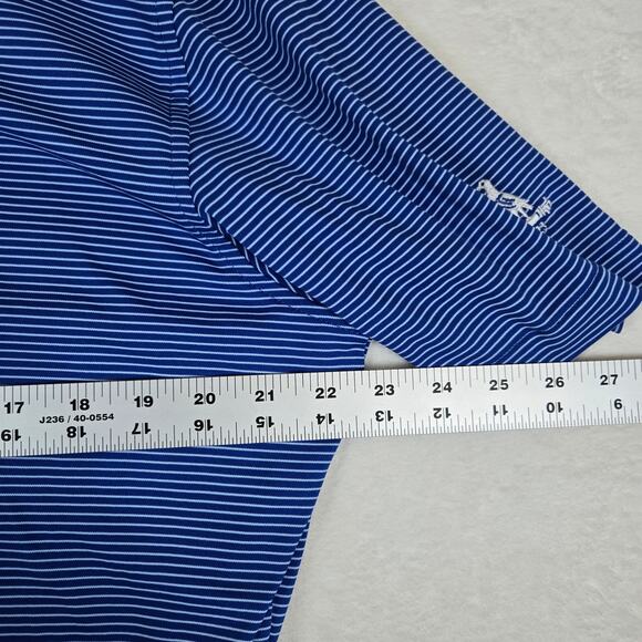 Peter Millar Featherweight Polo Short Sleeve Shirt Mens Large Moisture Wick 0843 - Picture 7 of 9